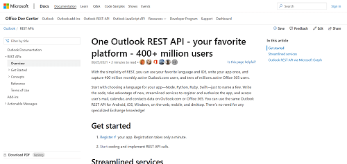 Outlook REST API