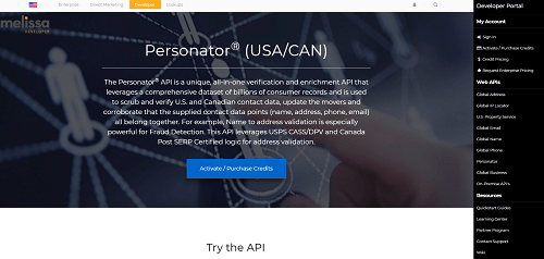 Personator API