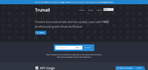Trumail API