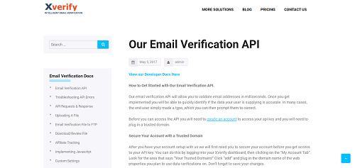 Xverify API