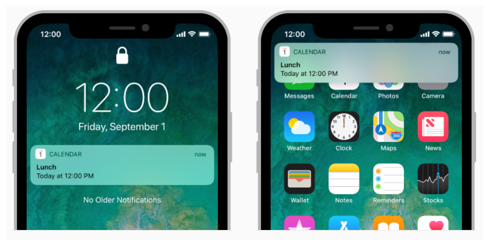 Apple push notifications