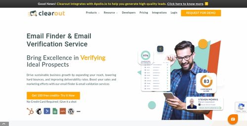 Clearout Email Finder & Email Verification Service