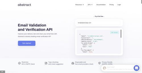 Abstract Email Validation and Verification API