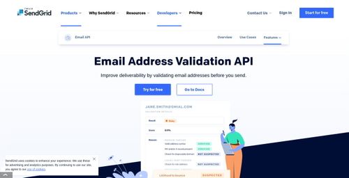SendGrid Email Address Validation API