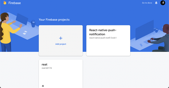 Adding Firebase to your project screenshot