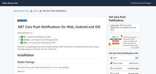 .NET Core Push Notifications