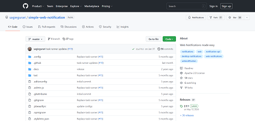 Simple Web Notification