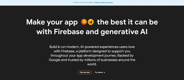 Firebase Cloud Messaging screenshot