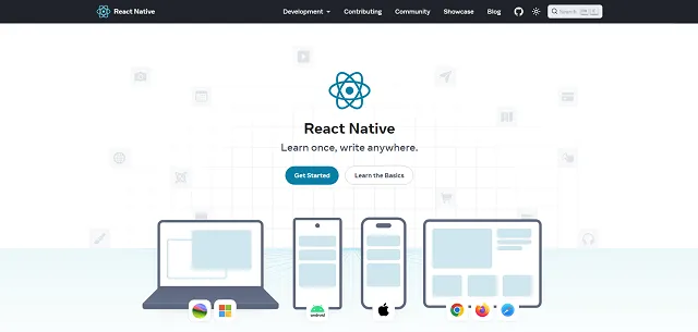 React Native screenshot