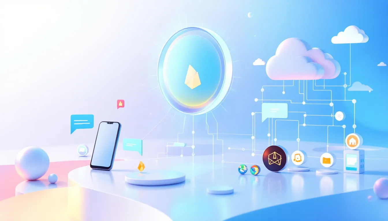 A visual representation of Firebase Cloud Messaging setup.