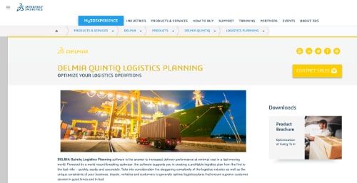 DELMIA Quintiq Logistics Planning